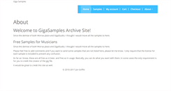 Desktop Screenshot of gigasamples.com