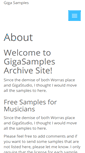 Mobile Screenshot of gigasamples.com